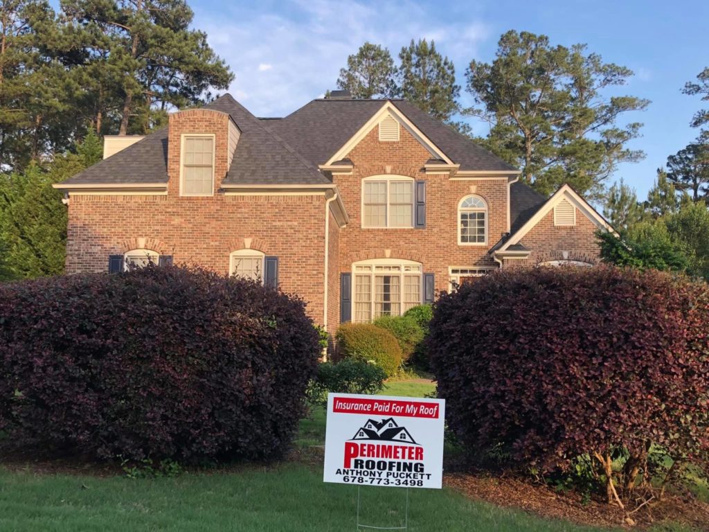 new roof in Athens GA, paid for by insurance company. Roofing Company Perimeter
