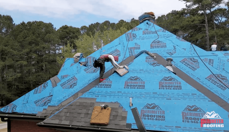 new roof skylight installation